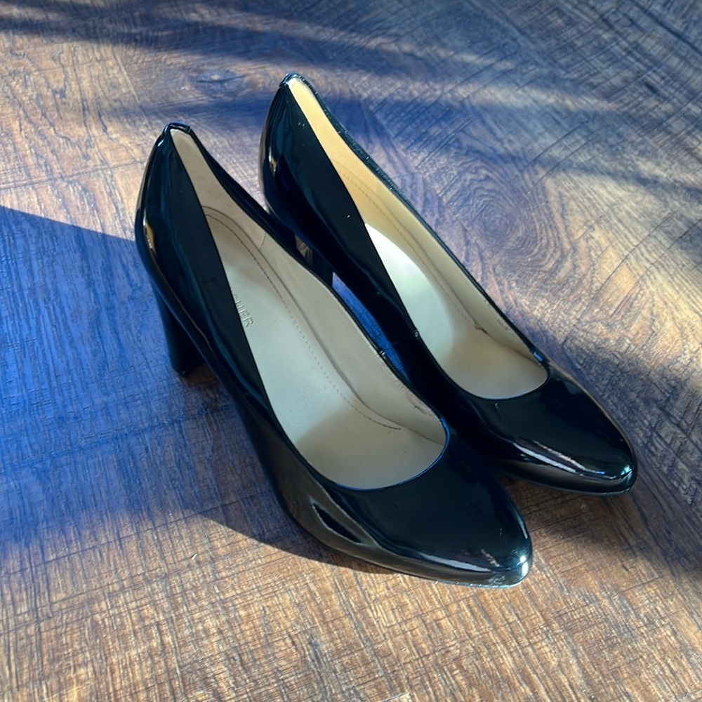 Marc Fisher Black Patent Leather Heels size 10